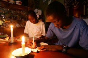 darkness power failure in Africa